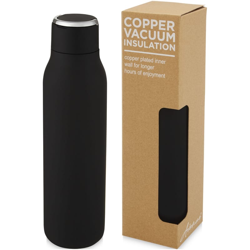 Marka Copper Vacuum Insulated Bottle With Metal Loop - 600ml