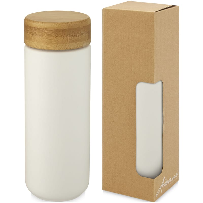 Lumi Ceramic Tumbler With Bamboo Lid - 300ml