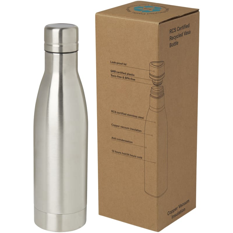 Vasa Rcs Certified Recycled Stainless Steel Copper Vacuum Insulated Bottle - 500ml