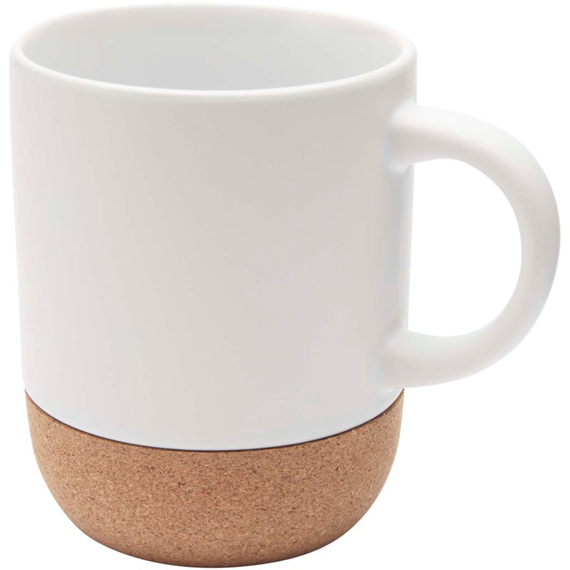 Billie Ceramic Mug With Cork Details and Matt Finish - 300ml