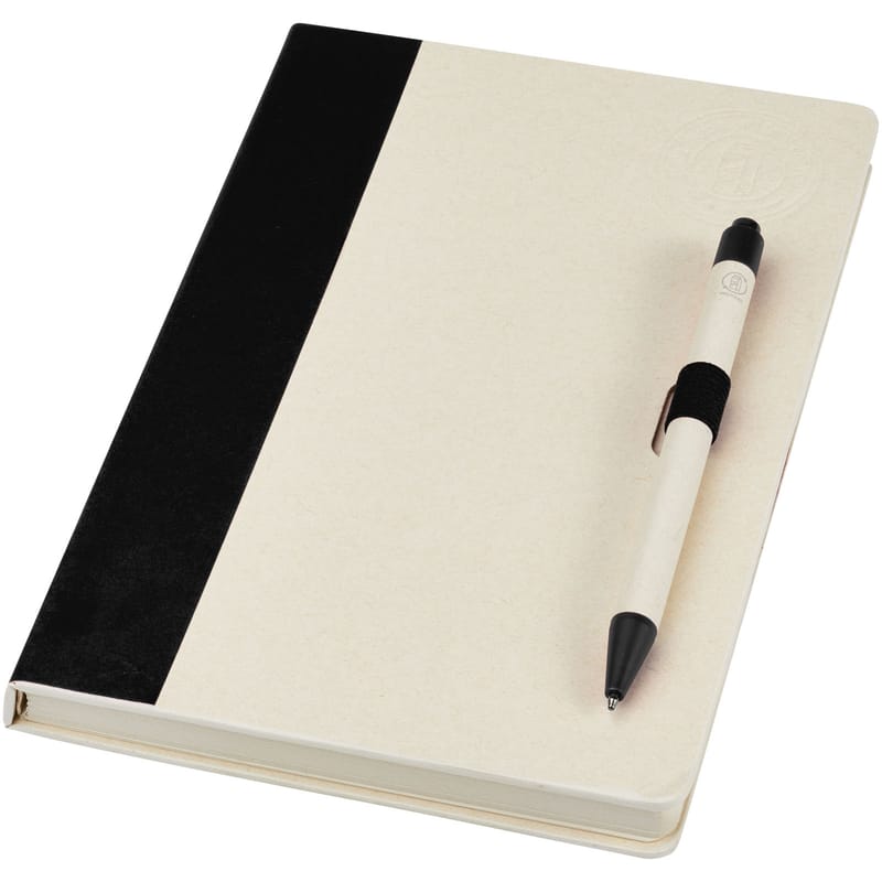 Dairy Dream A5 Size Reference Recycled Milk Cartons Notebook and Ballpoint Pen Set