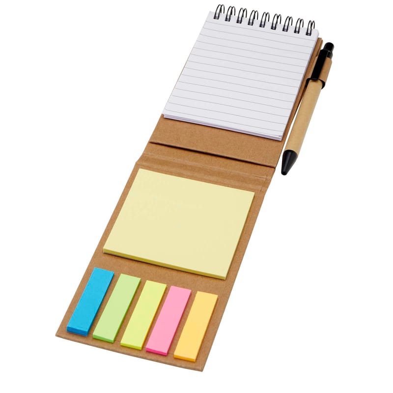 Flipper Sticky Notepad With Ballpoint Pen 