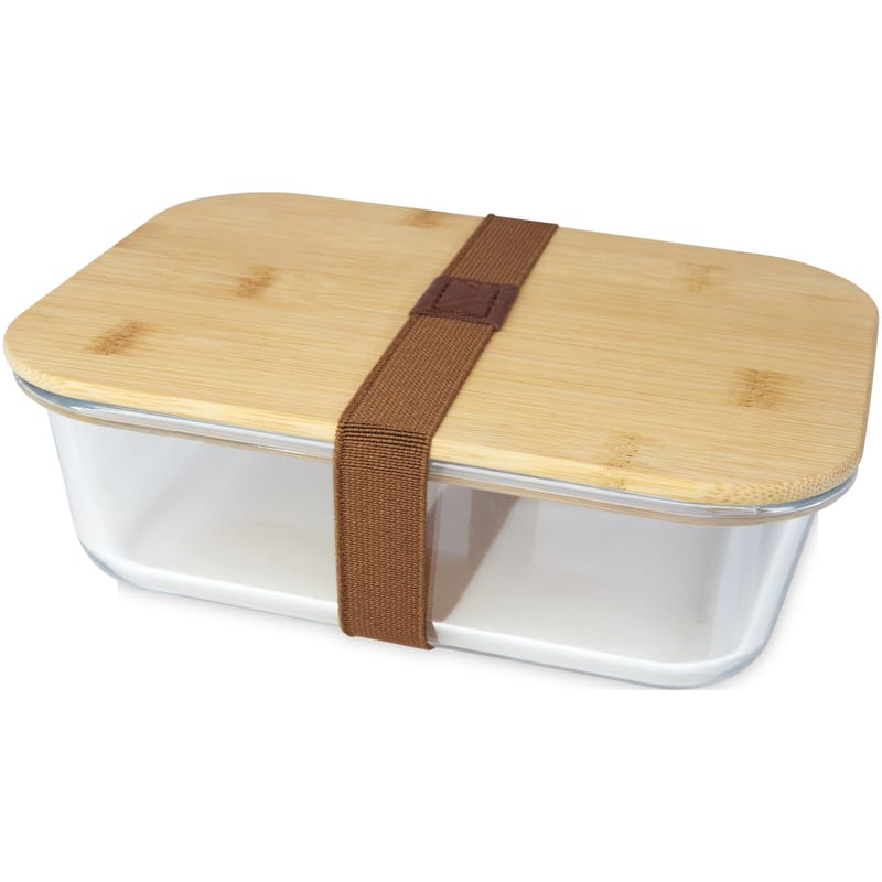 Roby Glass Lunch Box With Bamboo Lid - 1000ml