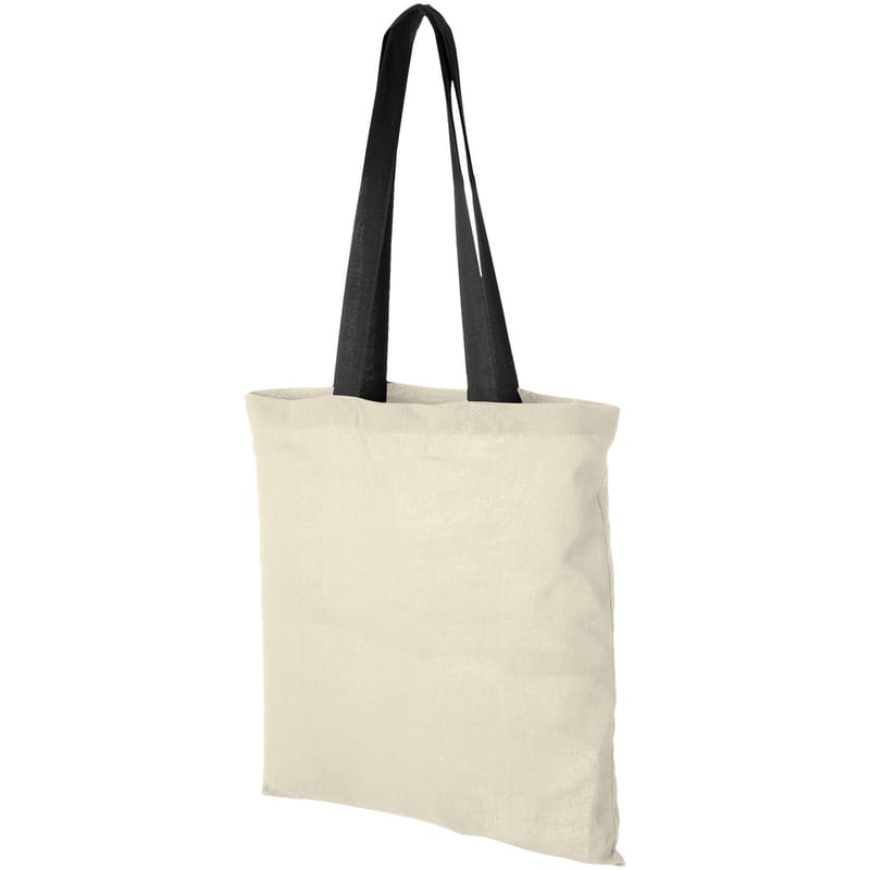 Nevada Cotton Tote Bag Coloured Handles 7L