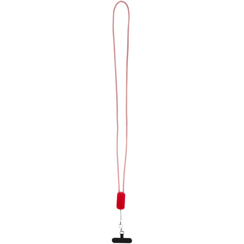 Anser Recycled Plastic Smartphone Lanyard With 27W 5-In-1 Built-In Cable