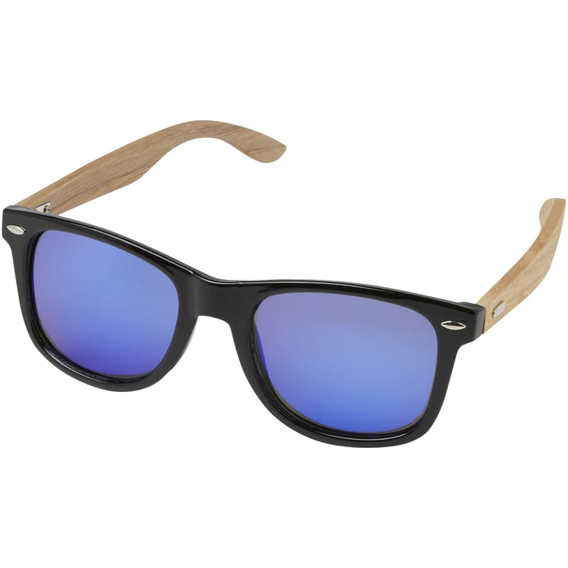 Hiru Rpet/Wood Mirrored Polarized Sunglasses In Gift Box