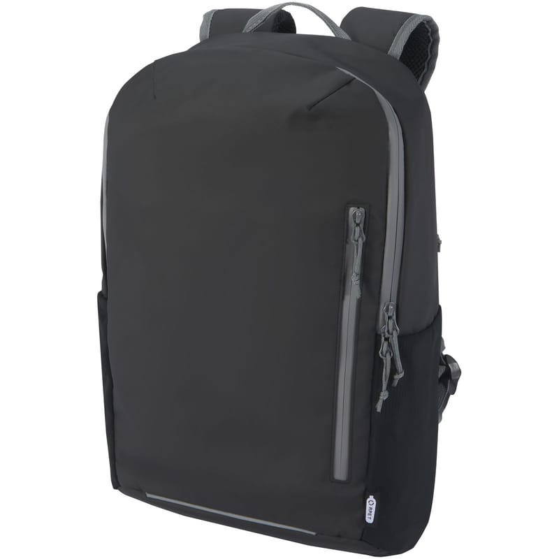 Aqua 15in Grs Recycled Water Resistant Laptop Backpack 21L