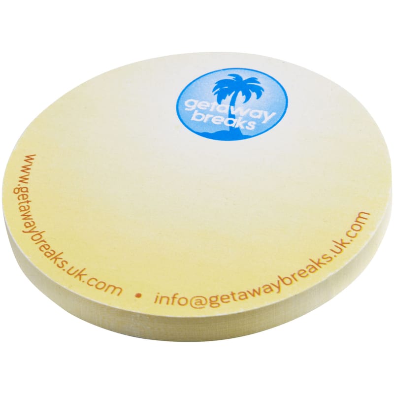 Sticky-Mate Circle-Shaped Recycled Sticky Notes