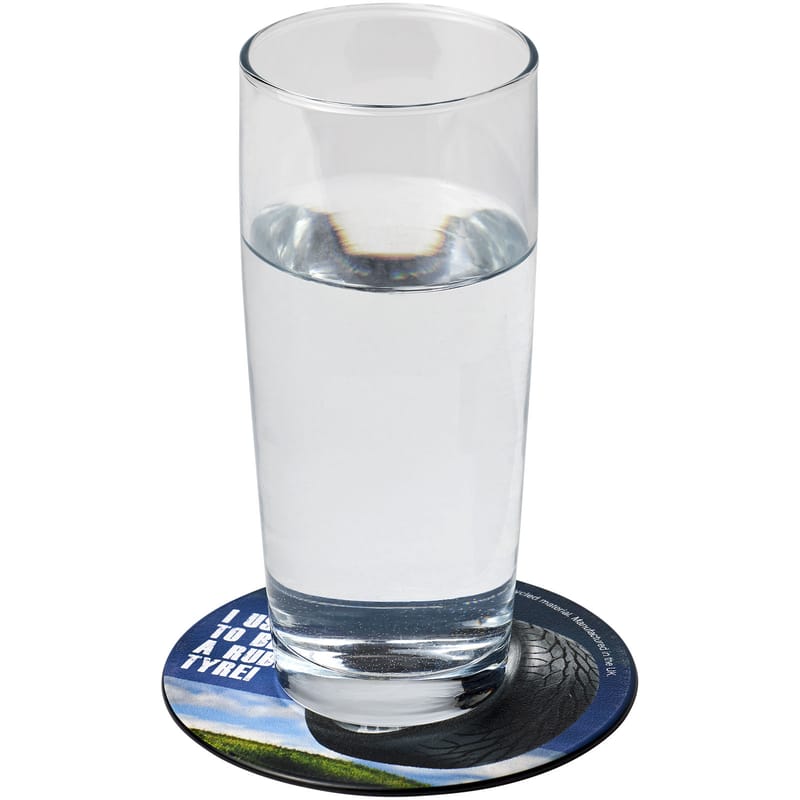 Brite-Mat Round Coaster With Tyre Material