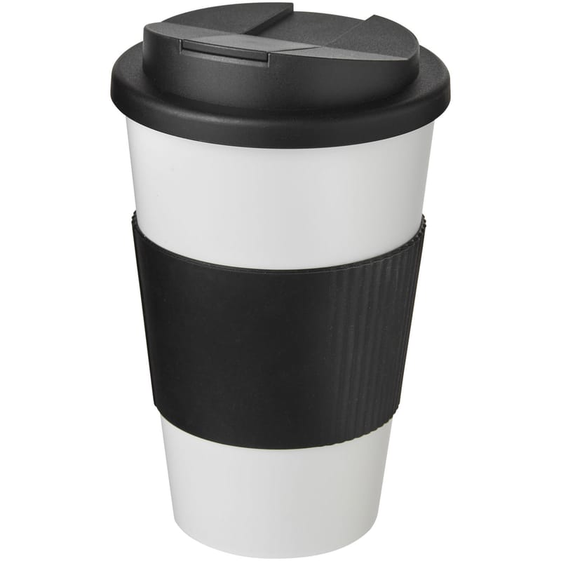 Americano Tumbler With Grip and Spill Proof Lid
