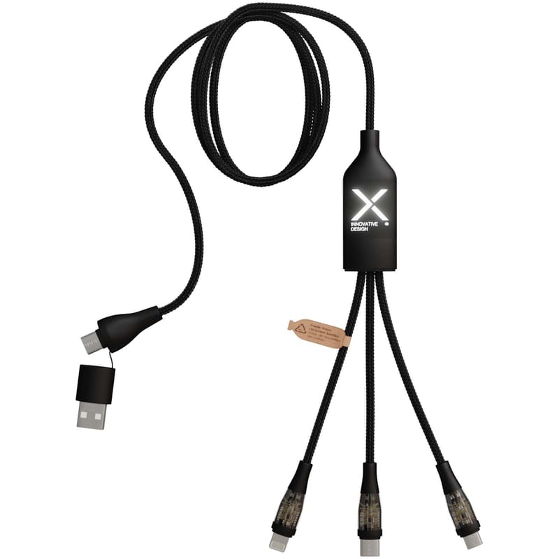 Scx.Design C50 5-In-1 Fast Charging 100W/5A Cable With Digital Display