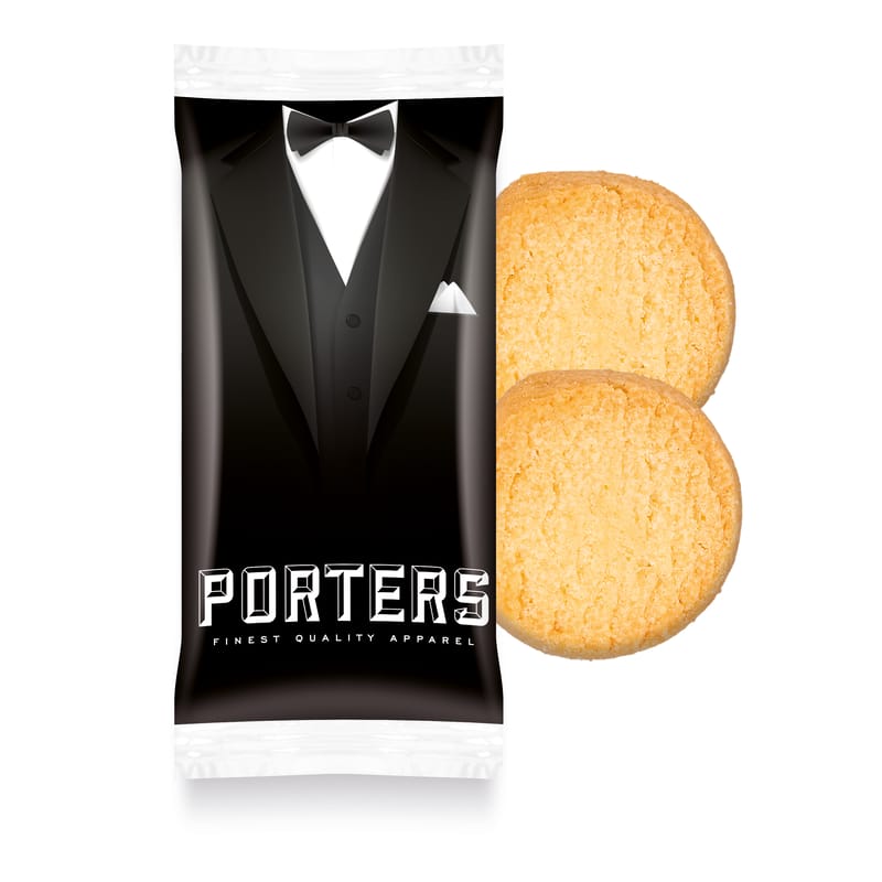 Flow Wrap - Mini Shortbread Biscuits  x 2