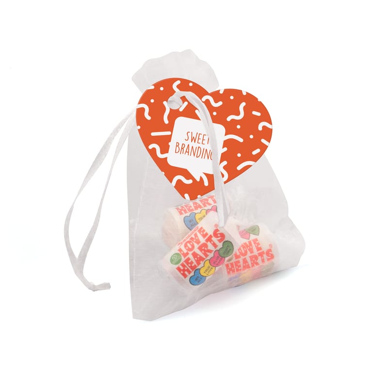 Eco Range - Organza Bag - Love Hearts