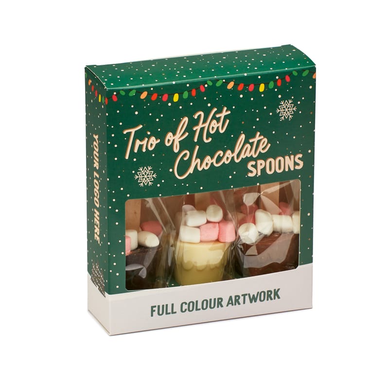 Winter Collection 25 - Trio of Hot Chocolate Spoon - White, Milk &amp; Dark